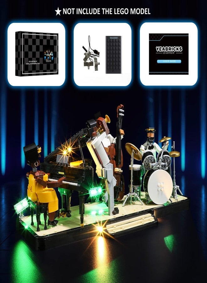 YEABRICKS LED Light for Lego 21334 Ideas Jazz Quartet Building Blocks Model (Lego Set NOT Included) - Image 5